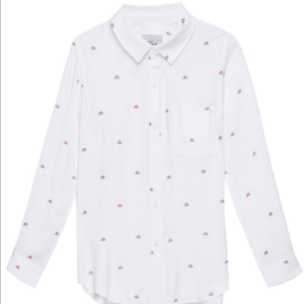 Rails Small Hibiscus Print Top